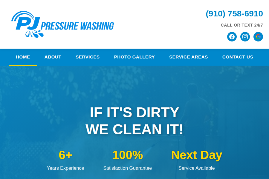 PJ Pressure Website